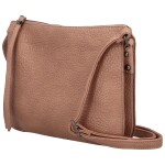 Trendy dámská koženková crossbody kabelka Maewa, starorůžová