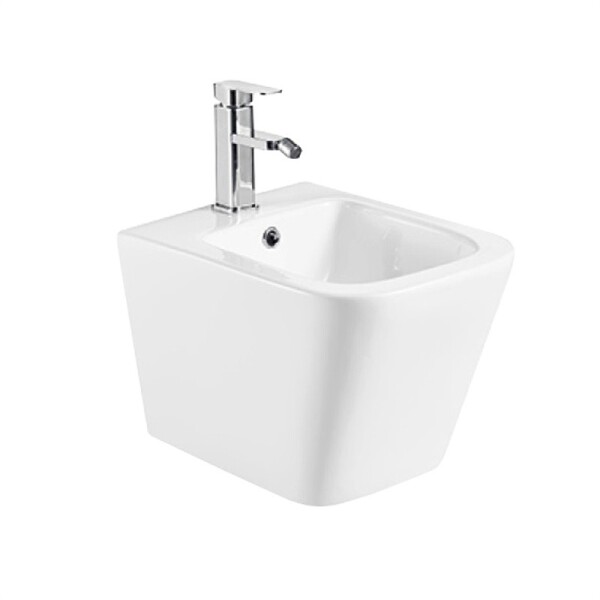 MEREO - Bidet závěsný kapotovaný , 485x345x330, keramický, bílý VSD83B