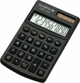 Olympia LCD 1110 černá / kalkulačka / 10 místný displej / baterie solární článek (4030152190010)