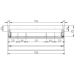 MEREO - Aira, koupelnová skříňka s keramickým umyvadlem 121 cm, dub Halifax CN743