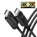 AXAGON RVD-HI20C2, DisplayPort - HDMI 2.0b redukce / kabel 1.8m, 4K/60Hz (RVD-HI20C2)