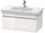 DURAVIT - DuraStyle Umyvadlová skříňka 40x80x45 cm, 1 zásuvka, lesklá bílá DS638402222