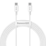 Baseus CATYS-C02 Kabel USB-C (M) - USB-C (M) 2 m bílá / 100W (CATYS-C02)
