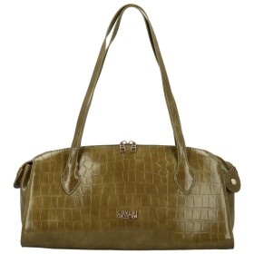 Módní dámská kabelka na rameno Coveri Saimi, olivově zelená