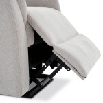 Polohovací křeslo, elektrické zabudované ovládání, béžová, látka, TV-929 CRM2