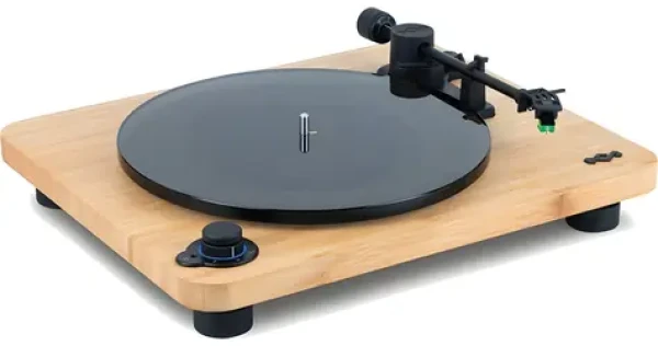 Marley Stir it Up Lux / Gramofon / Bluetooth / řemínkový pohon / vestavěný předzesilovač / 33-45 ot. (EM-JT010-SB)