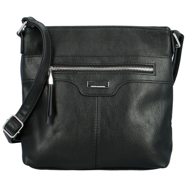 Trendy dámská koženková crossbody kabelka Laia, černá