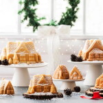 Nordic Ware forma domečky stříbřitě šedá 86748 1,2 l