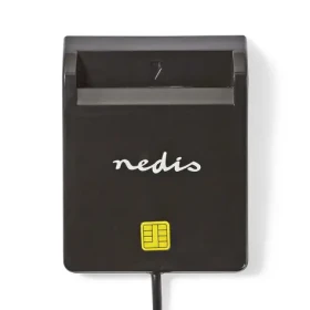 NEDIS CRDRU2SM2BK - Čtečka čipových karet Smart Card (ID / eObčanka) Černá / USB 2.0 (CRDRU2SM2BK)