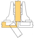 Blum závěs polonaložený 94° mini (12075)