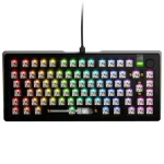 Glorious GMMK 3 Pro 75% barebone ISO černá / herní 75% TKL / USB-C / bez spínačů / ISO layout / RGB / 1.4m (GLO-KB-GMMK3-PRO-75-BB-W-BLK-ISO)