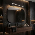 Koupelnové nástěnné LED svítidlo SWE035-1W 60cm BLACK OSW-20135