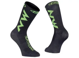 Northwave Extreme Air pánské cyklo ponožky Black/Lime Fluo vel. S
