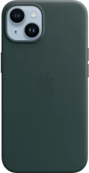 Apple Leather Case s MagSafe pro iPhone 14 - piniově zelený MPP53ZM/A