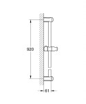 GROHE - Tempesta New Sprchová tyč 90 cm, chrom 27524000