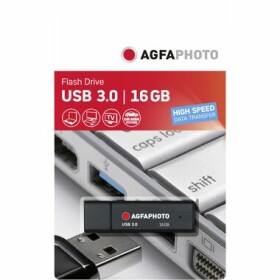 AgfaPhoto USB 3.0 16GB černá / Flash Disk / USB-A 3.0 / R:35 MB/s / W:10 MB/s (10569)