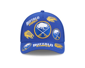 New Era Pánská kšiltovka Buffalo Sabres NHL 9FORTY M-Crown A-Frame Trucker All Over modrá