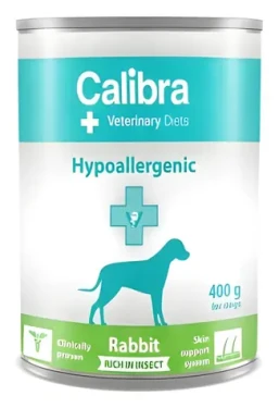 Calibra VD Dog Hypoallergenic Rabbit Insect 400 g / Konzerva pro psy / veterinární dieta / králík a hmyz