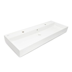 Umyvadlo SAT Infinitio 121,4x46,9 cm dva otvory pro baterii SATINF12046 SATINF12046
