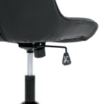 Pracovní židle, výškově nastavitelná, černá látka, KA-V3120 BK3