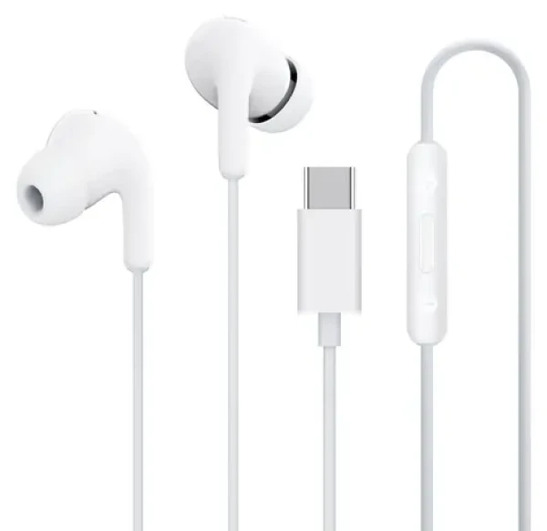 Xiaomi Type-C Earphones M2413E1 bílá / Sluchátka s mikrofonem / USB-C / 1,25 m (57983)
