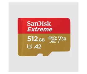 SanDisk micro SDXC karta 512GB Extreme (190 MB/s Class 10, UHS-I U3 V30) + adaptér EDF_493402