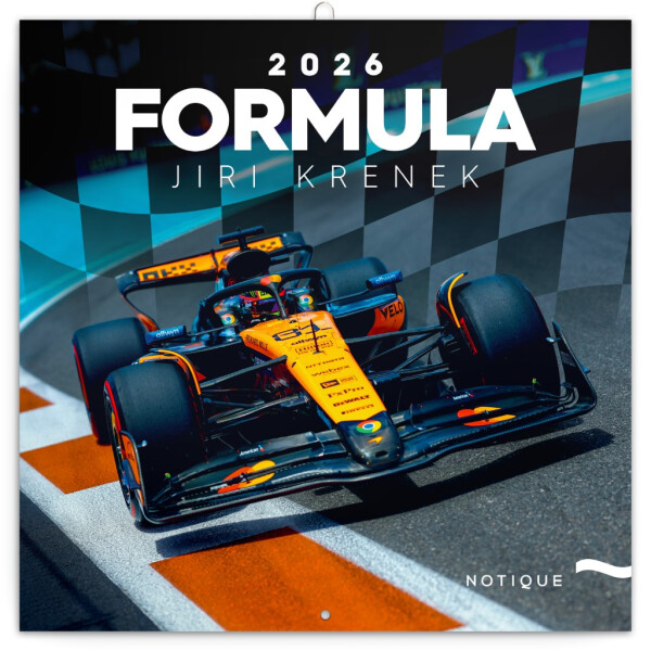 Kalendář 2026 poznámkový: Formule - Jiří Křenek 30 x 30 cm