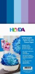 HEYDA Hedvábný papír 50 x 70 cm - světle modrý 5 ks