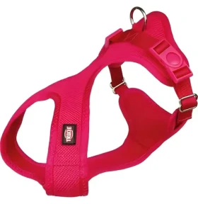 TRIXIE Soft postroj fuchsiová XXS-XS / Postroj pro psy / Nylonový / Hruď 28-40 cm / Šířka pásku 15 mm (112376)