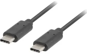 Lanberg CA-CMCM-10CU-0005-BK černá / Kabel USB-C / USB-C (M) - USB-C (M) / 0,5 m (CA-CMCM-10CU-0005-BK)