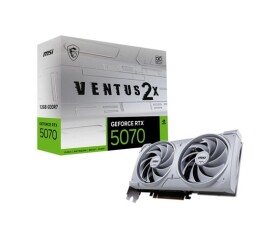 MSI VGA NVIDIA GeForce RTX 5070 12G VENTUS 2X OC WHITE, RTX 5070, 12GB GDDR7, 3xDP, 1xHDMI EDF_2648676