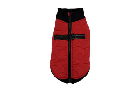 Shield zimní bunda pro psa na ZIP Barva: Červená, Délka zad (cm): 36, Obvod hrudníku: 40 - 44 cm