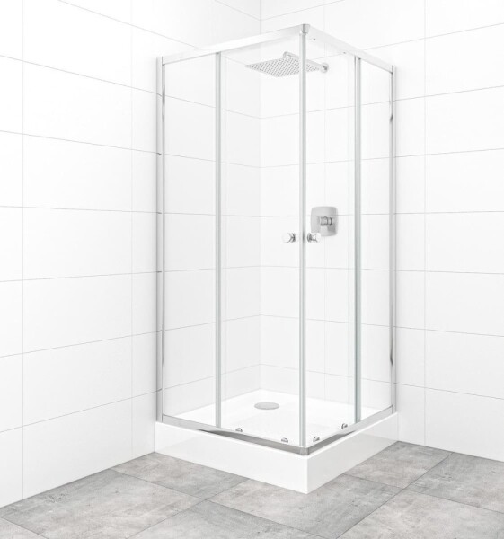SAT - Set sprchového koutu a vaničky, čtverec 90x90 cm Multi Basic SIKOBKMUQ90CRT SIKOBKMUQ90CRT