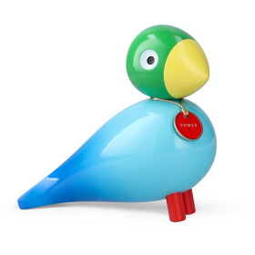 Kay Bojesen Dřevěný ptáček Power Story Bird – sběratelská edice, modrá barva, dřevo