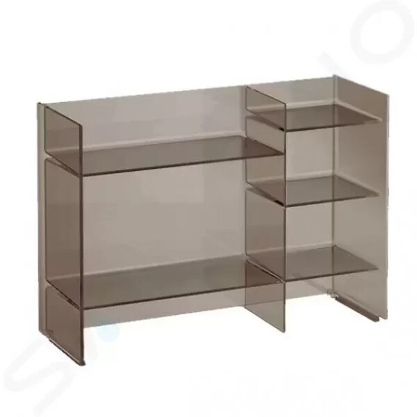 Laufen - Kartell Policový regál, 750x260x530 mm, kouřová H3893310850001