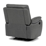 Polohovací křeslo, elektrické zabudované ovládání, šedá, látka vintage, TV-4094 GREY3