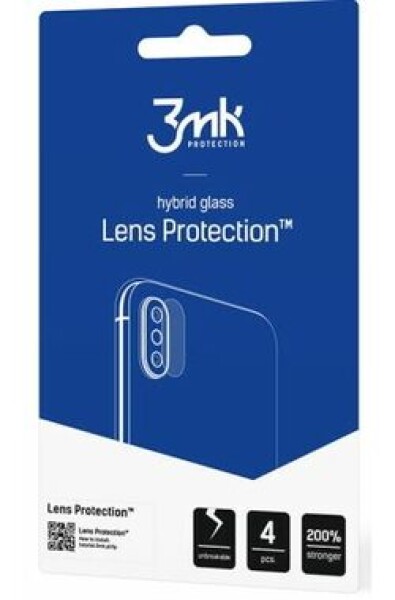 3mk Lens Hybridní sklo ochrana kamery pro Motorola Moto G72 (4ks) (5903108494021)