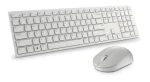 DELL KM5221W Pro bílá / Set bezdrátové klávesnice a myši / RU layout / USB přijímač 2.4GHz (580-AKFB)
