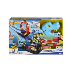 Poškozený obal - Mattel Hot Wheels HKX42 City smyčka se žravým T-Rexem