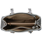 Trendy dámská koženková kabelka do ruky Sonia, šedá