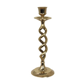 Strömshaga Kovový svícen Ewa Twisted Brass, zlatá barva, kov