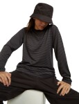 Unisex merino triko s dlouhým rukávem ICEBREAKER Unisex 150 Merino Stripe LS Tee, Before Dawn/Obsidian/S velikost: M