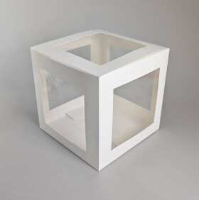 Dortisimo Dortový box na dorty s 5 okny (25 x 25 x 25 cm)