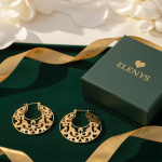 ELENYS Perlisse – pozlacené náušnice 18K žluté zlato