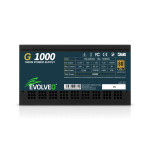 EVOLVEO G1000, zdroj 1000W, 80+ GOLD, ATX 3.1, aPFC, 140 mm ventilátor, plně modulární, záruka 3 roky, černý