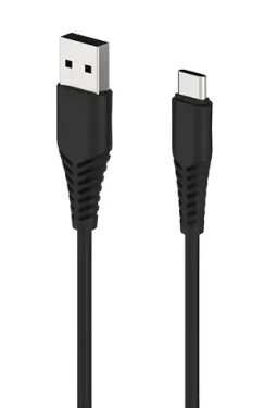 2GO černá / Datový kabel / USB-A na USB-C / 1 m (797281)