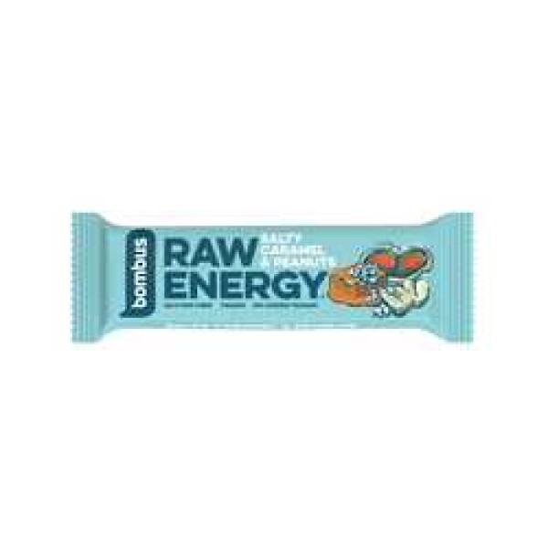 Bombus raw Energy tyčinka slaný karamel a arašídy 50 g