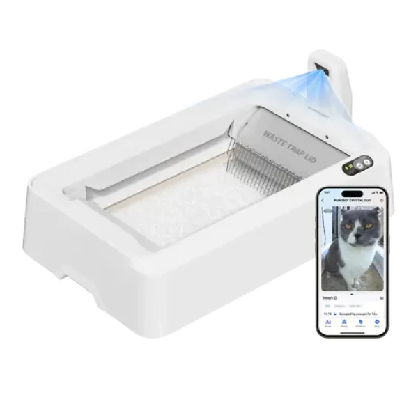PetKit Purobot Crystal Duo s AI kamerou / Inteligentní samočistící box na kočky (P9905)