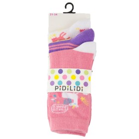 Ponožky dívčí- 3pack, Pidilidi, PD0127, Holka - 35-37