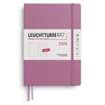 Weekly Planner & Notebook 2026 Medium (A5) Dusty Rose - tečkovaný